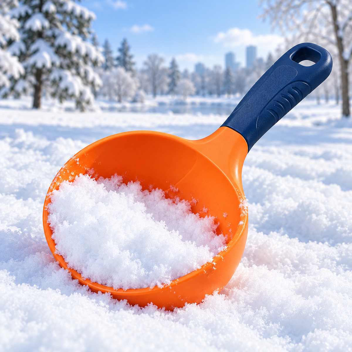 AI-generated design illustration: Snow Play Scoop