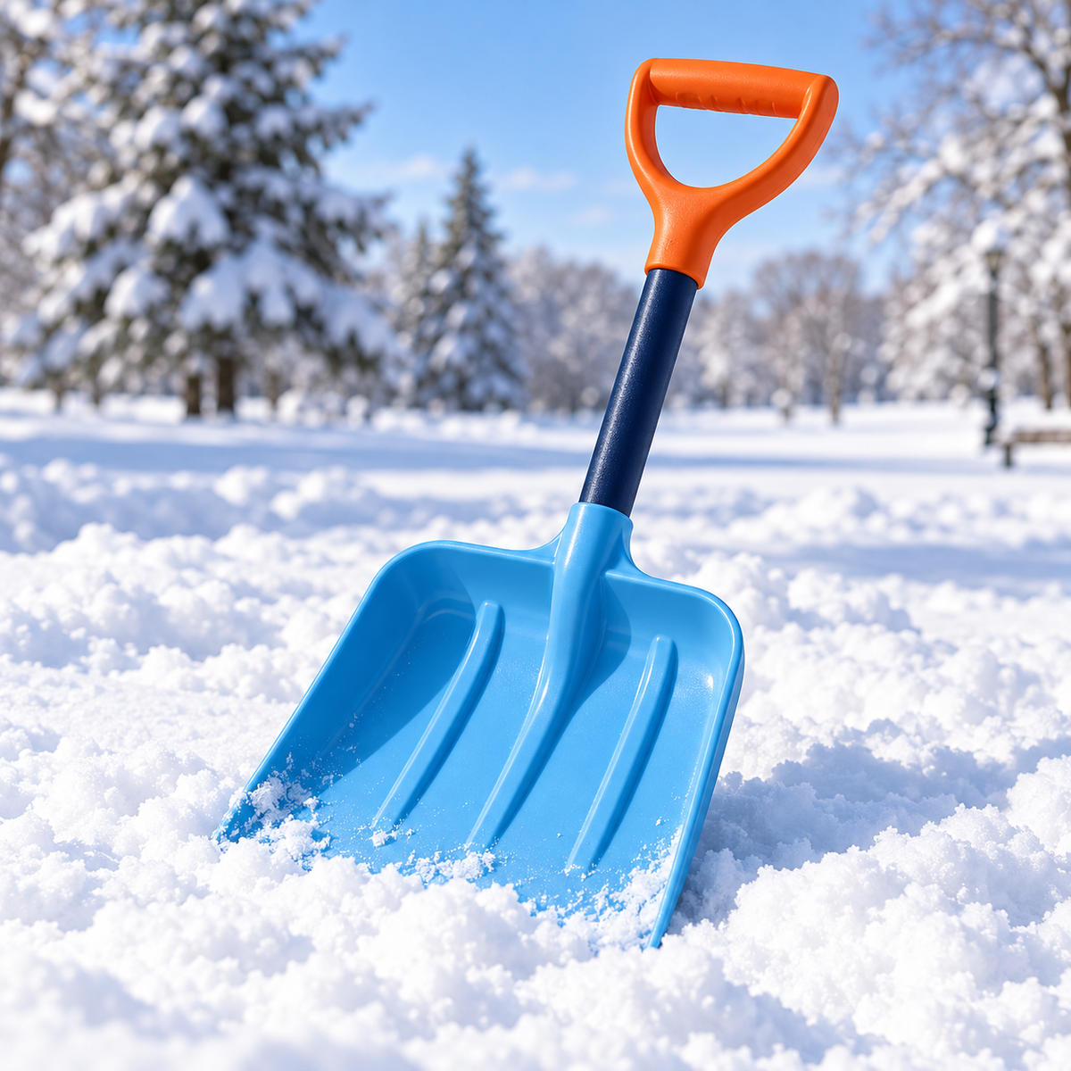 AI-generated design illustration: Snow Day Play Shovel