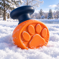 AI-generated design illustration: Pawprint Snow Trail Stamp